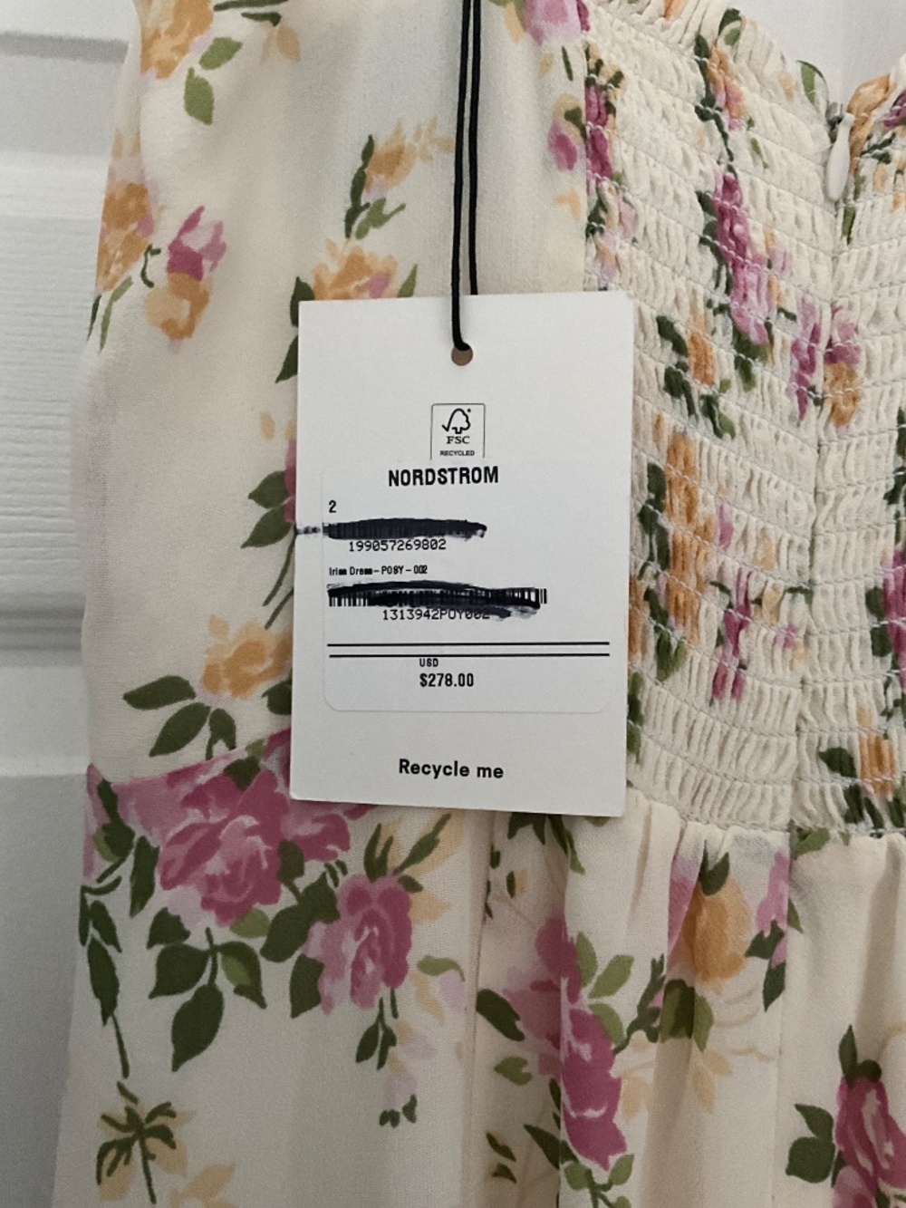 🔥 NWT Reformation Irisa Floral Flounce Maxi Dress. Size 2 - Picture 7 of 8